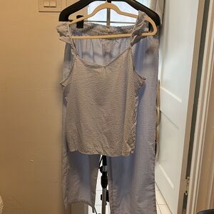 J.Crew Factory Seersucker Pajama set- size Large